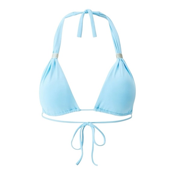 Melissa Odabash Grenada Bikini Top in Celeste Blue NWT - Picture 2 of 6